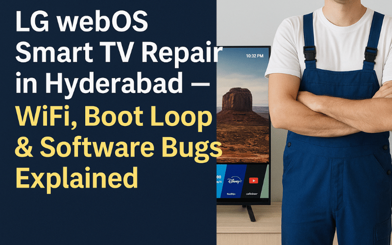 LG WebOS Smart TV Repair in Hyderabad — WiFi, Boot Loop & Software Bugs Explained