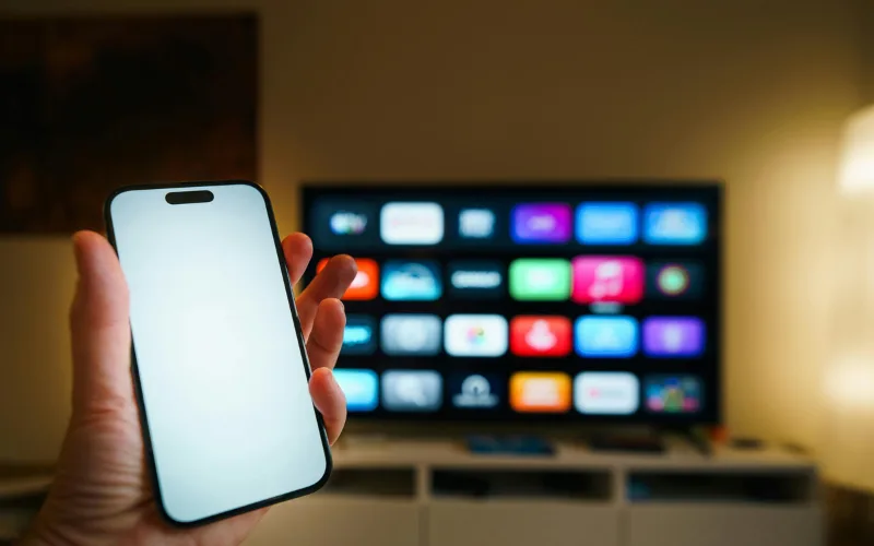 Smartphone failing to cast to a Smart TV due to Wi-Fi connection issues, diagnosed by LED TV repair services in Hyderabad.
