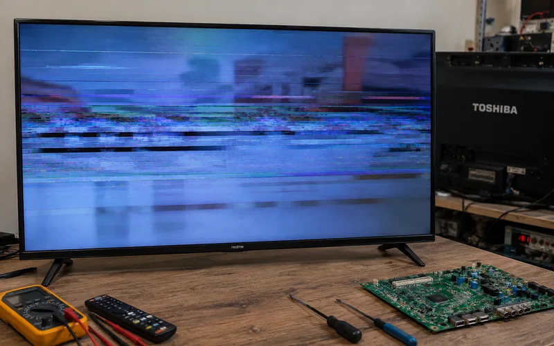 Realme & Toshiba TV Screen Freezing? Motherboard Repair Services in Hyderabad