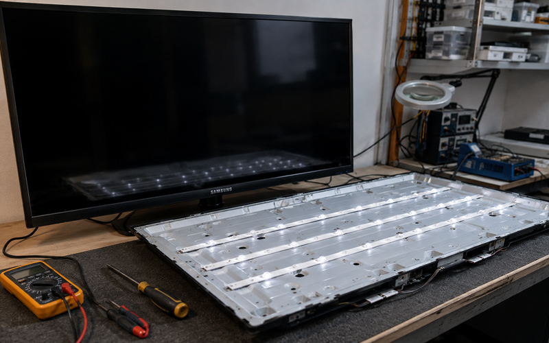 Samsung 43-Inch & 55-Inch LED TV Backlight Repair Cost in Hyderabad