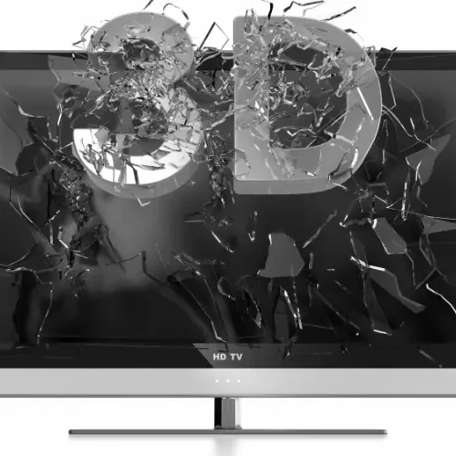 Cracked TV display panel resulting from a failed DIY attempt, highlighting the need for professional TV repair in Hyderabad.