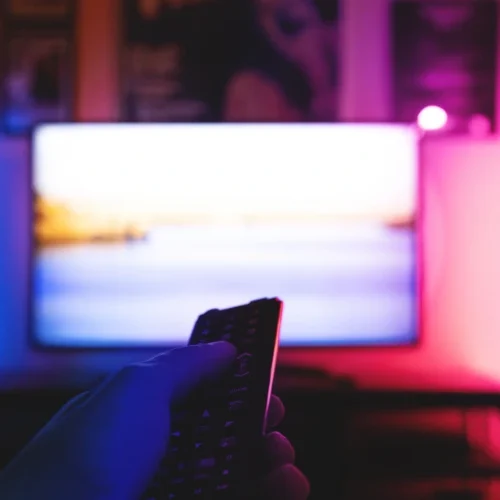 Sony Bravia TV with a blinking red standby light indicating a hardware error needing expert Sony TV repair in Hyderabad.